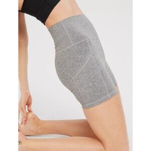 OFFLINE by Aerie The Hugger Bike Short Heather Gray High Rise 5in Size XL